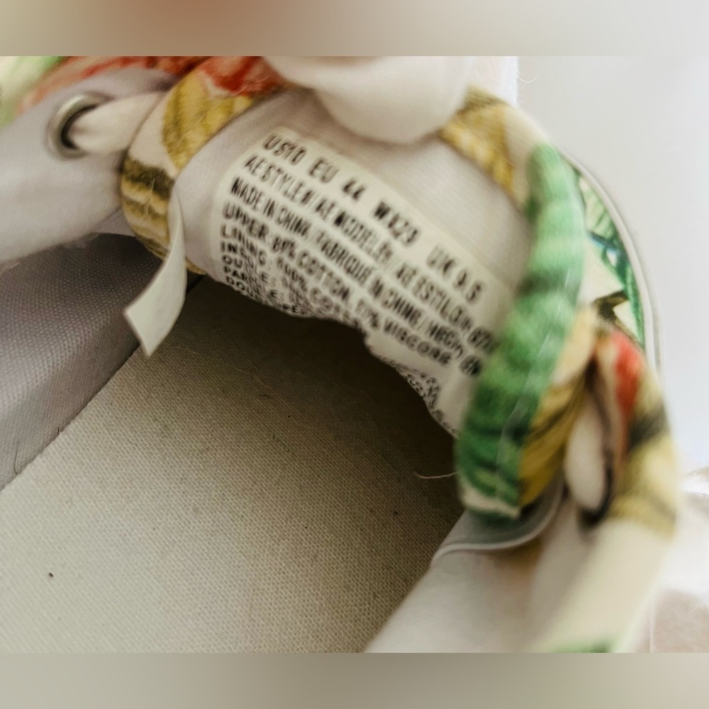 AMERICAN EAGLE OUTFITTERS Top Sider Sneakers Tropical Floral Hibiscus Canvas - Picture 7 of 16